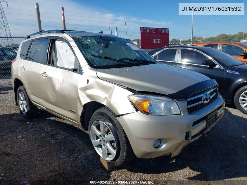 2007 Toyota Rav4 Limited VIN: JTMZD31V176031532 Lot: 40245292