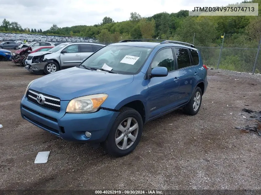 2007 Toyota Rav4 Limited VIN: JTMZD34V975074713 Lot: 40252919