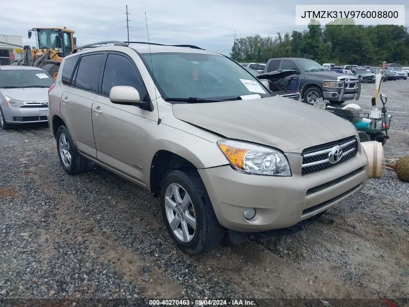 2007 Toyota Rav4 Limited V6 VIN: JTMZK31V976008800 Lot: 40270463