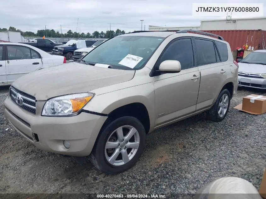 2007 Toyota Rav4 Limited V6 VIN: JTMZK31V976008800 Lot: 40270463