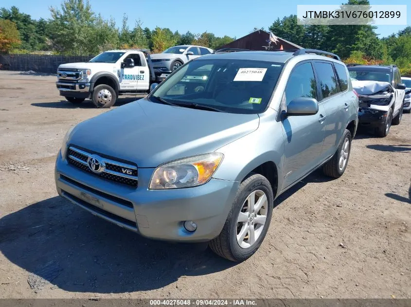 2007 Toyota Rav4 Limited V6 VIN: JTMBK31V676012899 Lot: 40275048