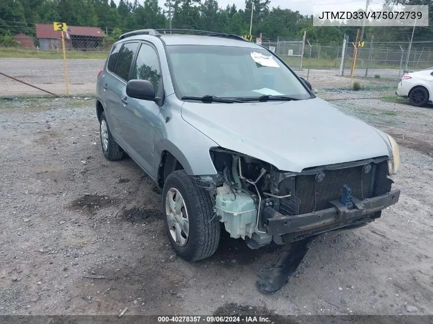 2007 Toyota Rav4 VIN: JTMZD33V475072739 Lot: 40278357