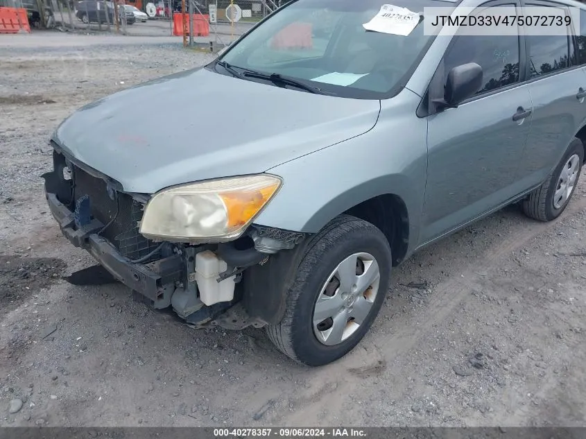 2007 Toyota Rav4 VIN: JTMZD33V475072739 Lot: 40278357