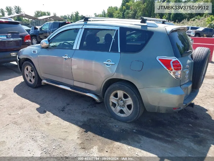 2007 Toyota Rav4 Base V6 VIN: JTMBK33V375019912 Lot: 40307764