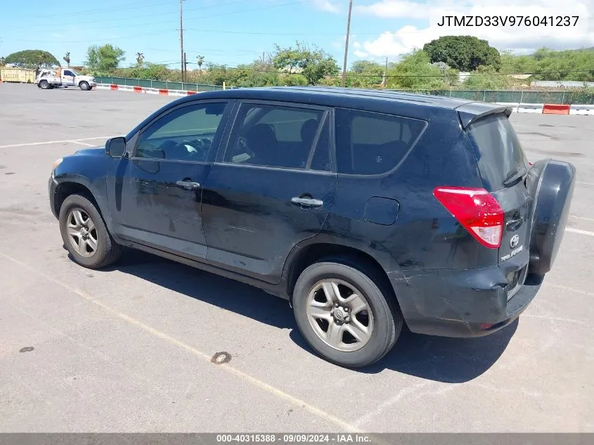 2007 Toyota Rav4 VIN: JTMZD33V976041237 Lot: 40315388