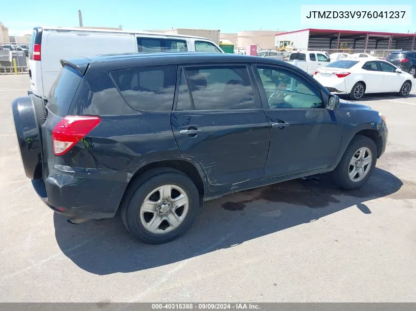 2007 Toyota Rav4 VIN: JTMZD33V976041237 Lot: 40315388