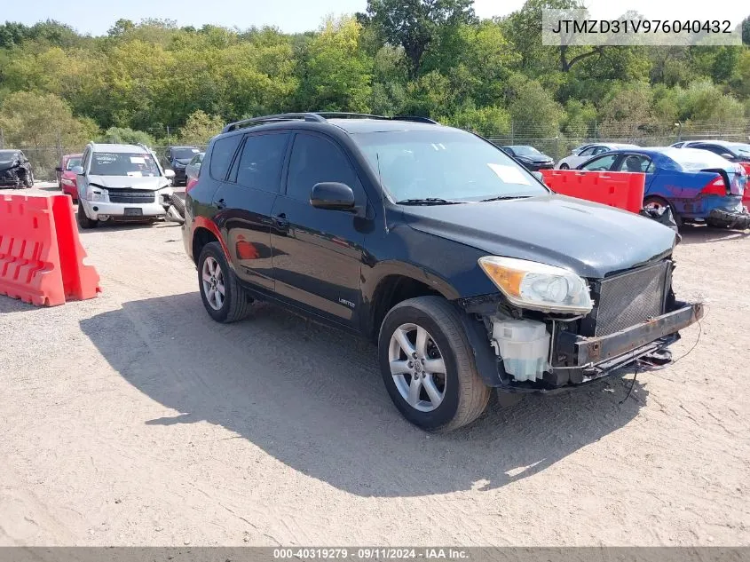 2007 Toyota Rav4 Limited VIN: JTMZD31V976040432 Lot: 40319279