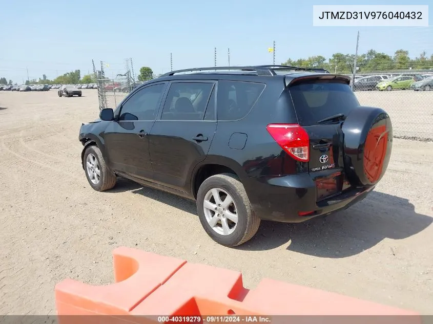 2007 Toyota Rav4 Limited VIN: JTMZD31V976040432 Lot: 40319279