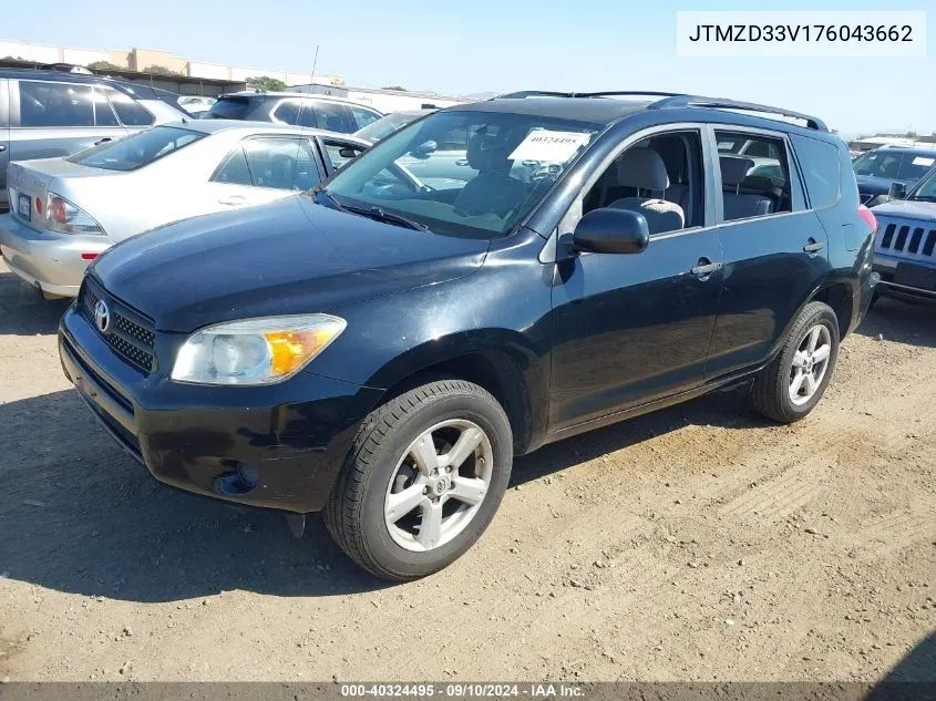 2007 Toyota Rav4 VIN: JTMZD33V176043662 Lot: 40324495