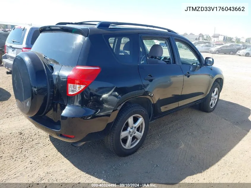 2007 Toyota Rav4 VIN: JTMZD33V176043662 Lot: 40324495