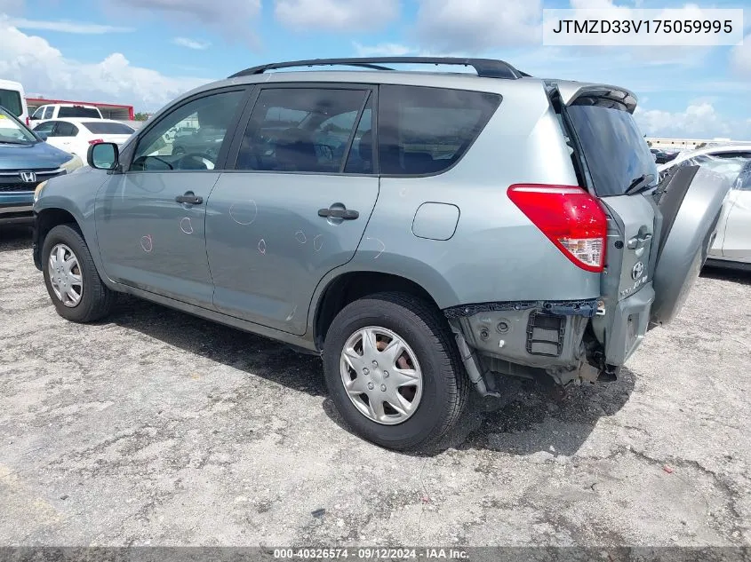 2007 Toyota Rav4 VIN: JTMZD33V175059995 Lot: 40326574