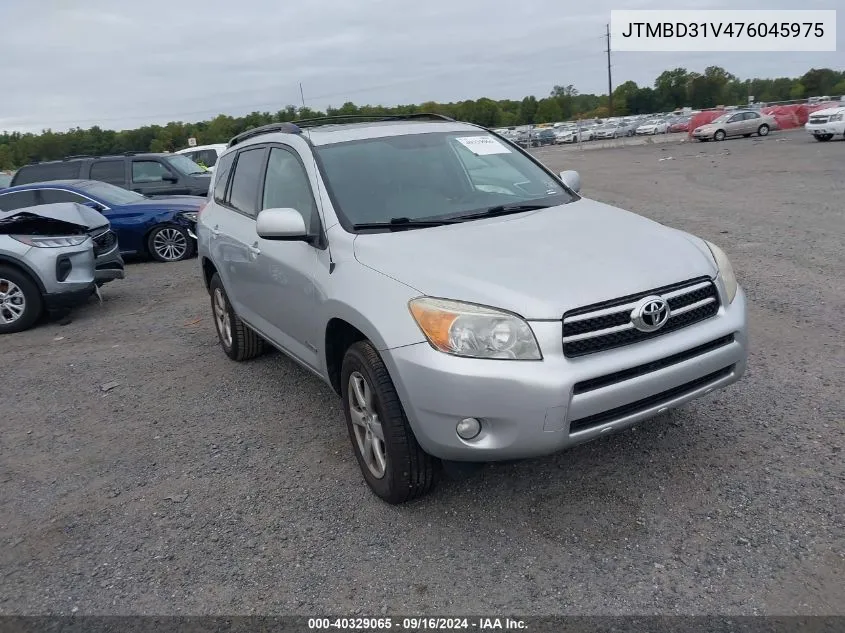 2007 Toyota Rav4 Limited VIN: JTMBD31V476045975 Lot: 40329065