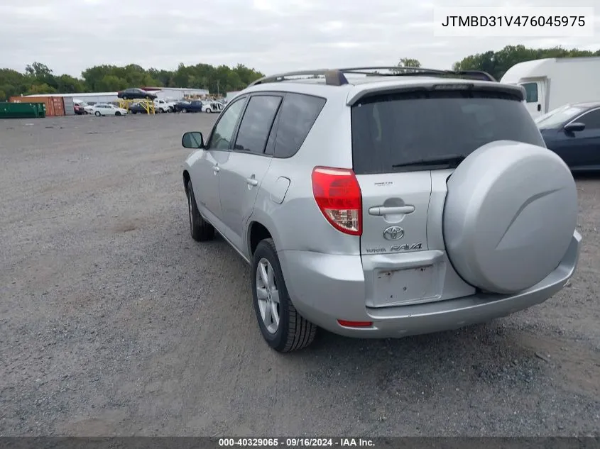 2007 Toyota Rav4 Limited VIN: JTMBD31V476045975 Lot: 40329065