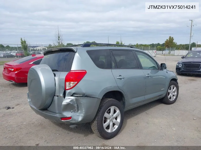 2007 Toyota Rav4 Limited V6 VIN: JTMZK31VX75014241 Lot: 40337962