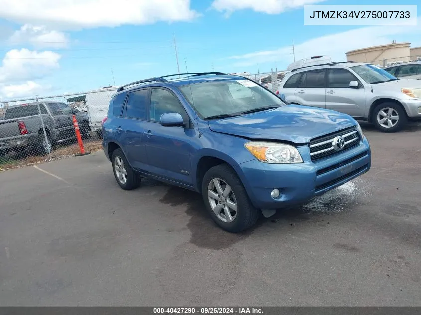 2007 Toyota Rav4 Limited V6 VIN: JTMZK34V275007733 Lot: 40427290