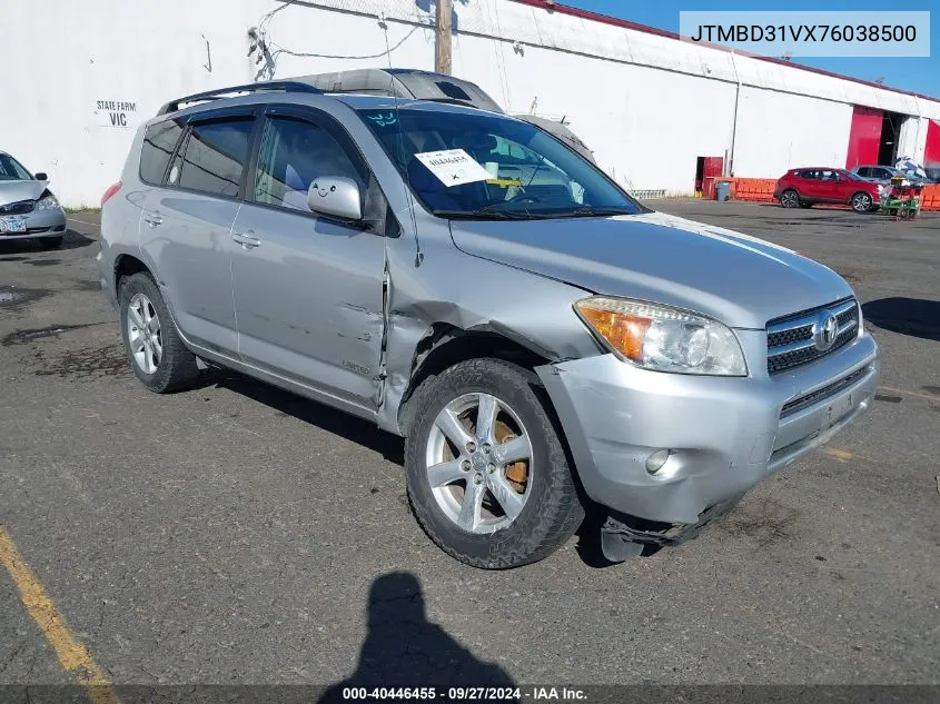 2007 Toyota Rav4 Limited VIN: JTMBD31VX76038500 Lot: 40446455