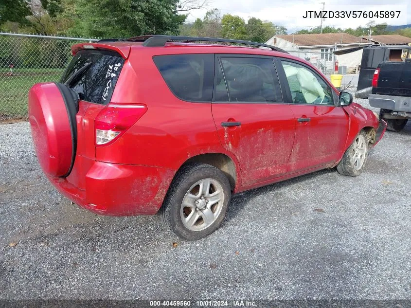 2007 Toyota Rav4 VIN: JTMZD33V576045897 Lot: 40459560