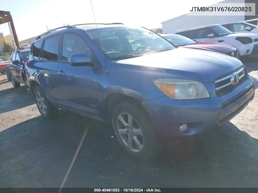 JTMBK31V676020825 2007 Toyota Rav4 Limited V6