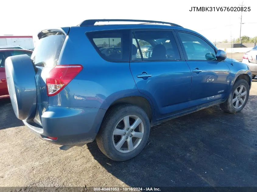 JTMBK31V676020825 2007 Toyota Rav4 Limited V6