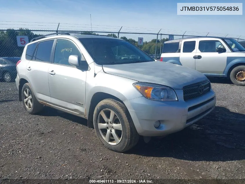 2007 Toyota Rav4 Limited VIN: JTMBD31V575054836 Lot: 40461113