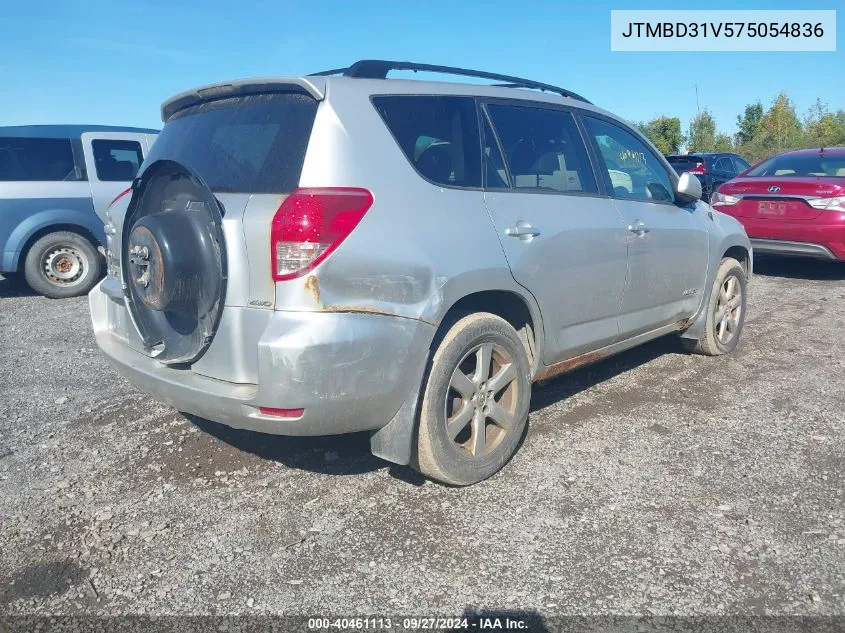 2007 Toyota Rav4 Limited VIN: JTMBD31V575054836 Lot: 40461113