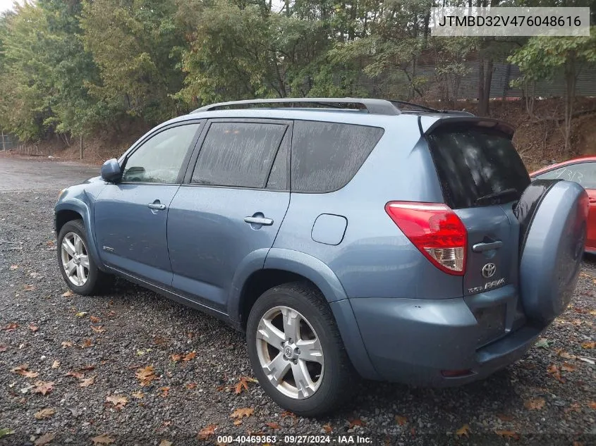 2007 Toyota Rav4 Sport VIN: JTMBD32V476048616 Lot: 40469363