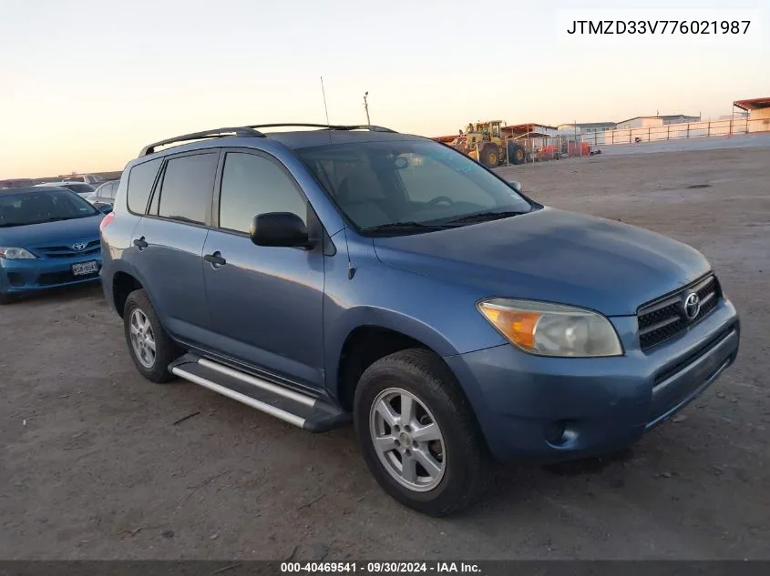 JTMZD33V776021987 2007 Toyota Rav4