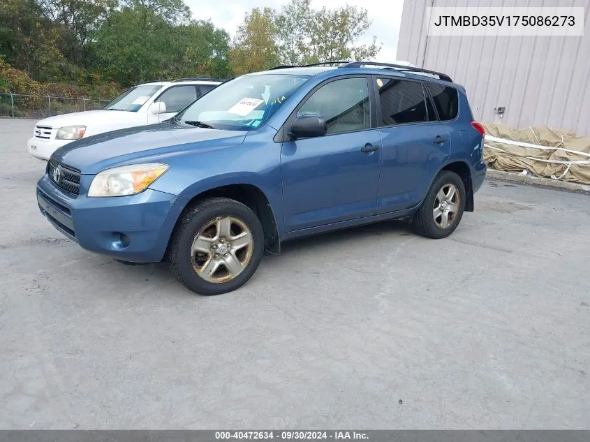 2007 Toyota Rav4 VIN: JTMBD35V175086273 Lot: 40472634