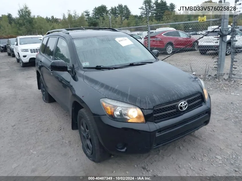 2007 Toyota Rav4 VIN: JTMBD33V576025828 Lot: 40487349