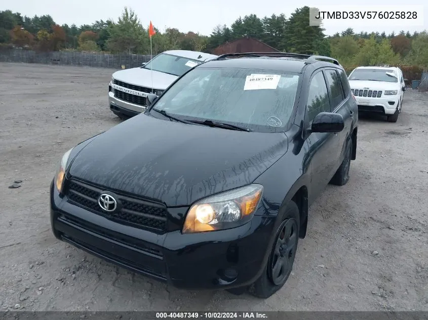 2007 Toyota Rav4 VIN: JTMBD33V576025828 Lot: 40487349