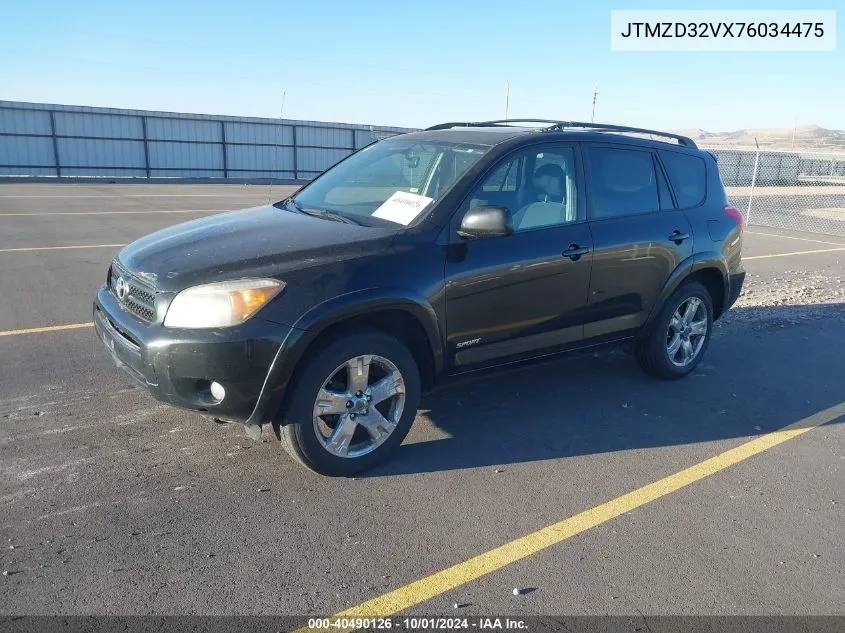 2007 Toyota Rav4 Sport VIN: JTMZD32VX76034475 Lot: 40490126