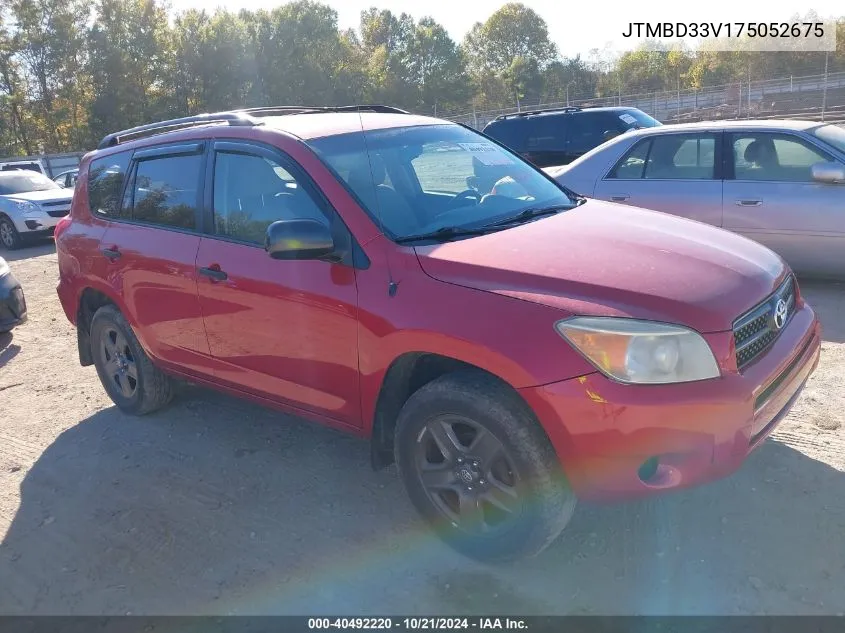 2007 Toyota Rav4 VIN: JTMBD33V175052675 Lot: 40492220