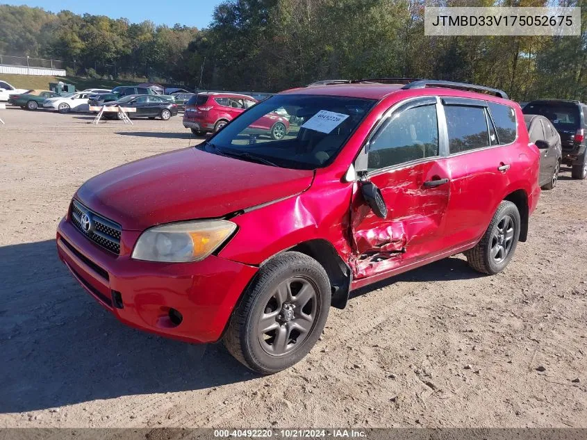 2007 Toyota Rav4 VIN: JTMBD33V175052675 Lot: 40492220