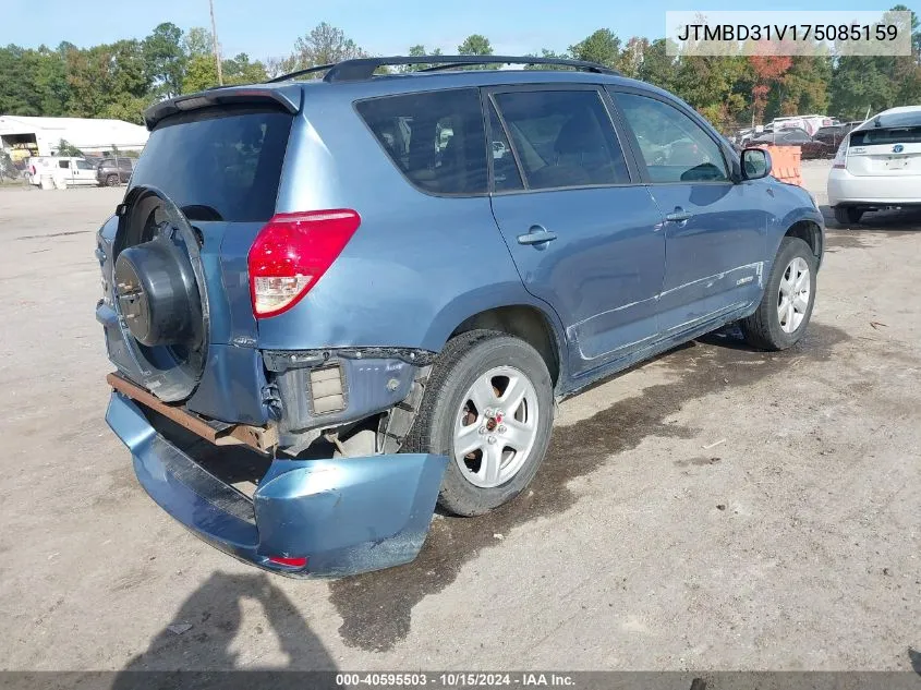 2007 Toyota Rav4 Limited VIN: JTMBD31V175085159 Lot: 40595503