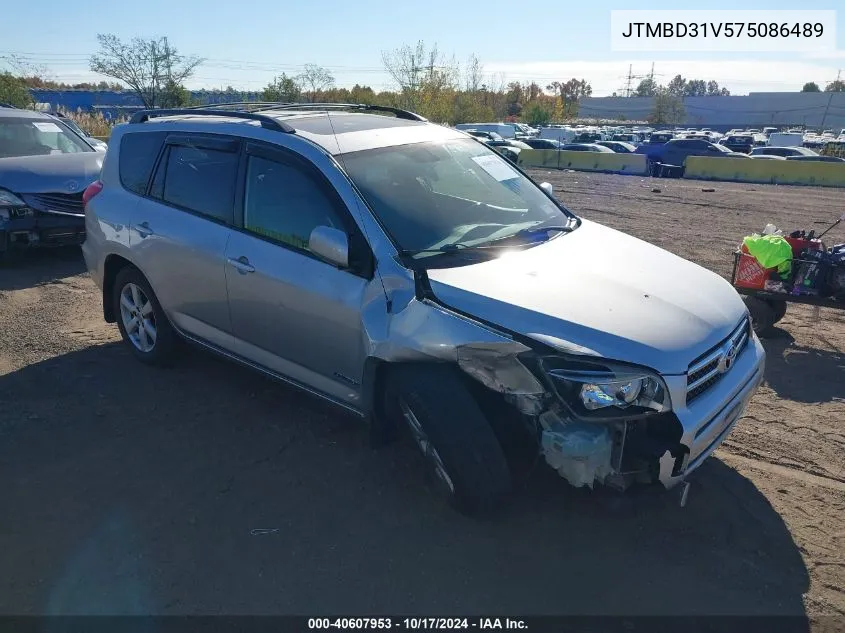 2007 Toyota Rav4 Limited VIN: JTMBD31V575086489 Lot: 40607953