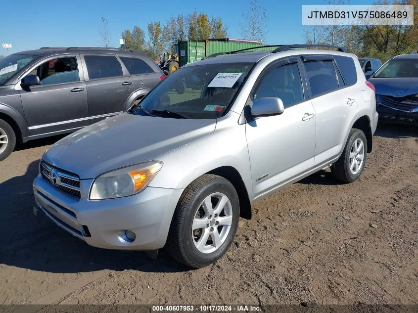 2007 Toyota Rav4 Limited VIN: JTMBD31V575086489 Lot: 40607953