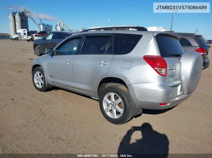 2007 Toyota Rav4 Limited VIN: JTMBD31V575086489 Lot: 40607953