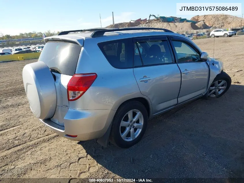 2007 Toyota Rav4 Limited VIN: JTMBD31V575086489 Lot: 40607953