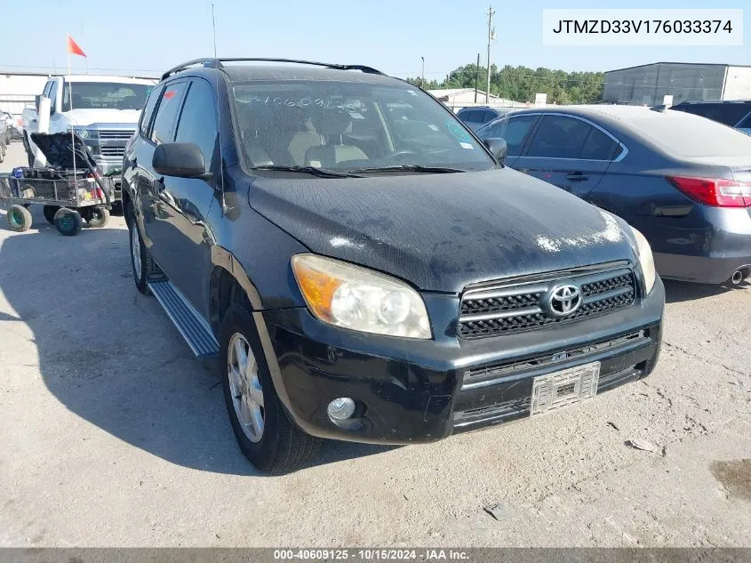 2007 Toyota Rav4 VIN: JTMZD33V176033374 Lot: 40609125