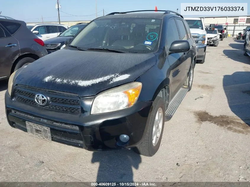 2007 Toyota Rav4 VIN: JTMZD33V176033374 Lot: 40609125