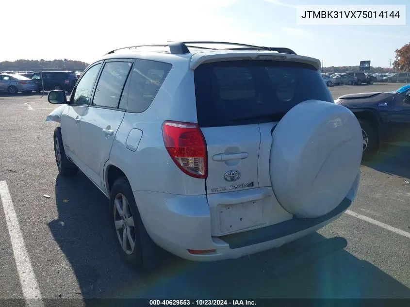 2007 Toyota Rav4 Limited V6 VIN: JTMBK31VX75014144 Lot: 40629553