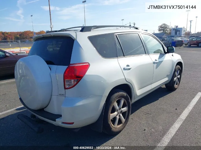 2007 Toyota Rav4 Limited V6 VIN: JTMBK31VX75014144 Lot: 40629553