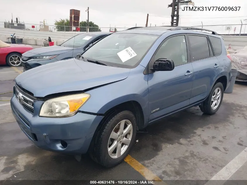 2007 Toyota Rav4 Limited V6 VIN: JTMZK31V776009637 Lot: 40631476