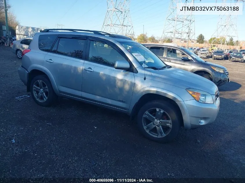 2007 Toyota Rav4 Sport VIN: JTMBD32VX75063188 Lot: 40655096