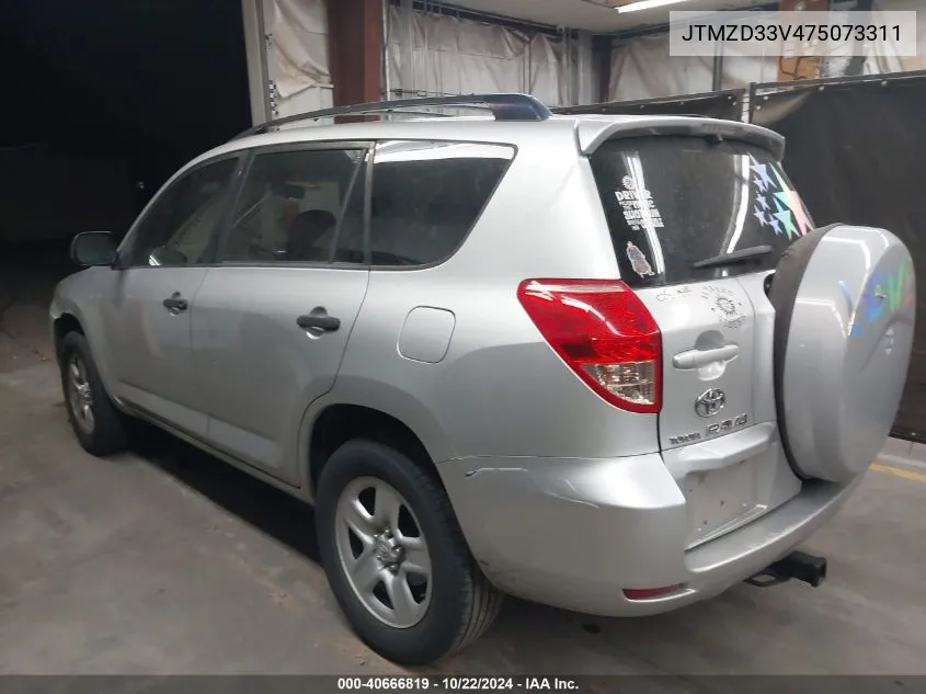 2007 Toyota Rav4 VIN: JTMZD33V475073311 Lot: 40666819