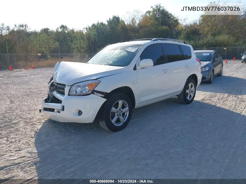 2007 Toyota Rav4 VIN: JTMBD33V776037026 Lot: 40669094