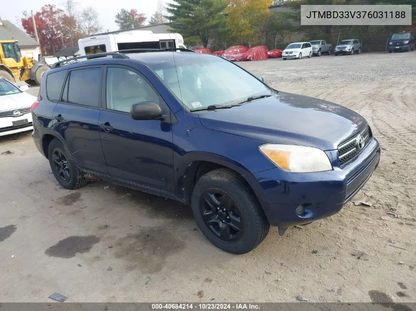 2007 Toyota Rav4 VIN: JTMBD33V376031188 Lot: 40684214