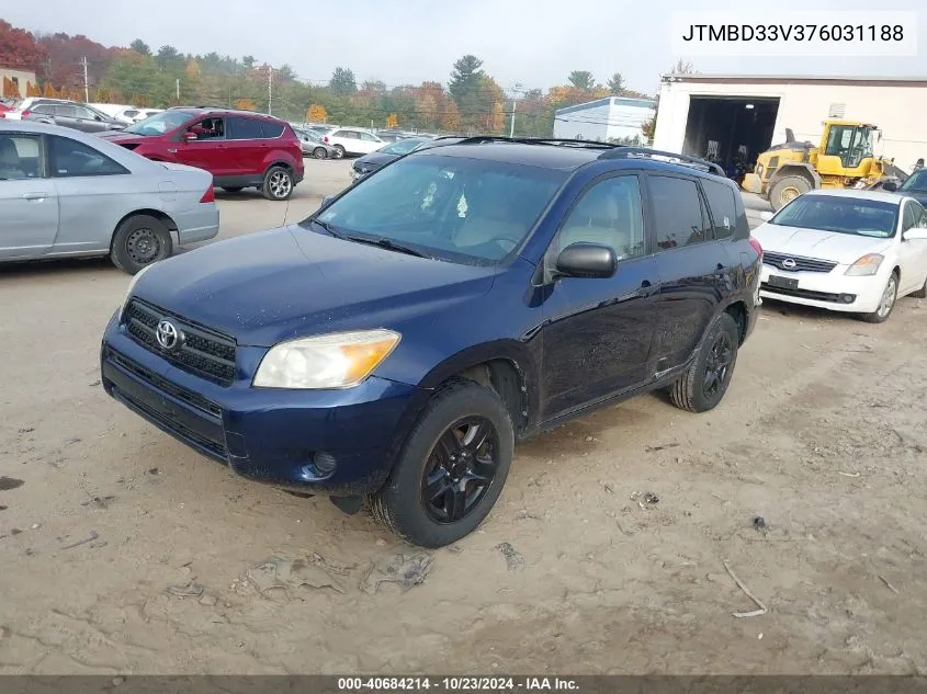 2007 Toyota Rav4 VIN: JTMBD33V376031188 Lot: 40684214