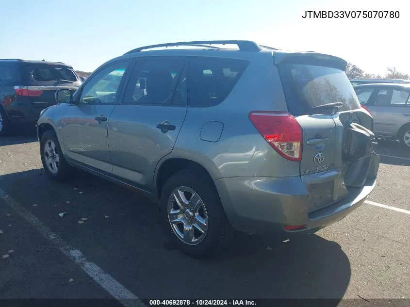 2007 Toyota Rav4 VIN: JTMBD33V075070780 Lot: 40692878