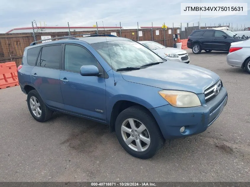 2007 Toyota Rav4 Limited V6 VIN: JTMBK34VX75015631 Lot: 40718871